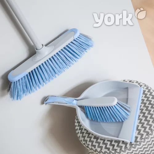 Set Curățenie cu Mătură, Coada Telescopică, Făraș și Perie Mică - BACTERIA STOP - YORK - CLEAN HOUSE