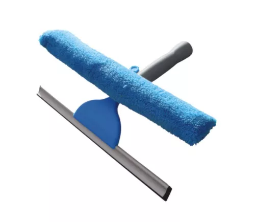 Racletă pentru Geamuri cu Microfibră și Apă - YORK CLEAN HOUSE, Lățime de Lucru 30 cm, Compatibilă cu Mâner