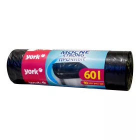   Saci de Gunoi Rezistenți 60 Litri (10 bucăți) Puternici - YORK - Curățenie Casă