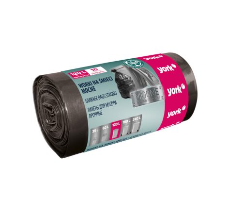Saci de Gunoi Rezistenți 120 Litri / 10 bucăți PUTERNICI - YORK - CASĂ CURATĂ