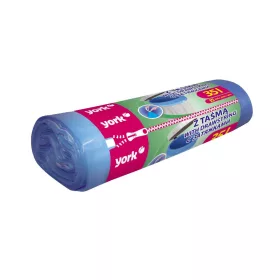   Saci de gunoi cu șnur de strângere 35 litri / 15 bucăți - YORK - CLEAN HOUSE