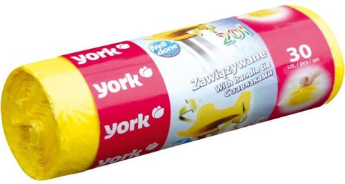 Saci de Gunoi cu Urechi pentru Legare 20 Litri / 30 Bucăți - YORK - CASA CURATĂ