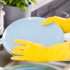Mănuși de menaj din latex mărimea M - 1 pereche - YORK - CURĂȚENIE CASNICĂ