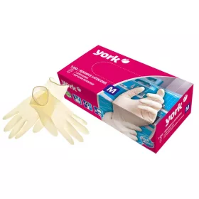 10 x Mănuși Latex M - 100 bucăți - YORK - CLEAN HOUSE