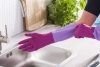 Mănuși de Cauciuc Parfumate Roșii, Mărimea "S" (1 Pereche) - YORK - CLEAN HOUSE