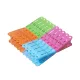 Set 20 Mini Clipsuri de Rufe, 5 cm, Plastic cu Arc Zinc-Ațel, Azur - YORK - GARDEROBĂ BINE ÎNTREȚINUTĂ