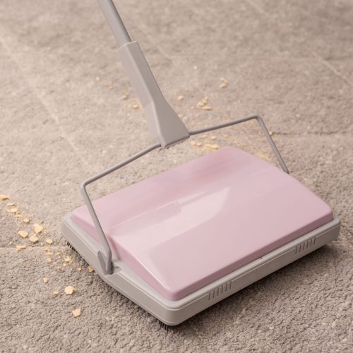 Aspirator Manual KATIE - YORK, 28x20x102 cm, Polipropilenă și Oțel, Gri-Roz