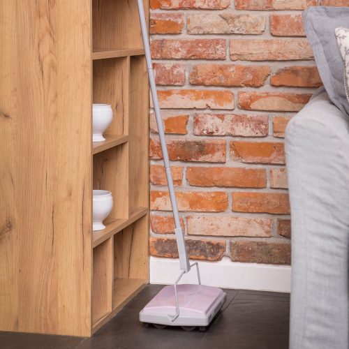 Aspirator Manual KATIE - YORK, 28x20x102 cm, Polipropilenă și Oțel, Gri-Roz